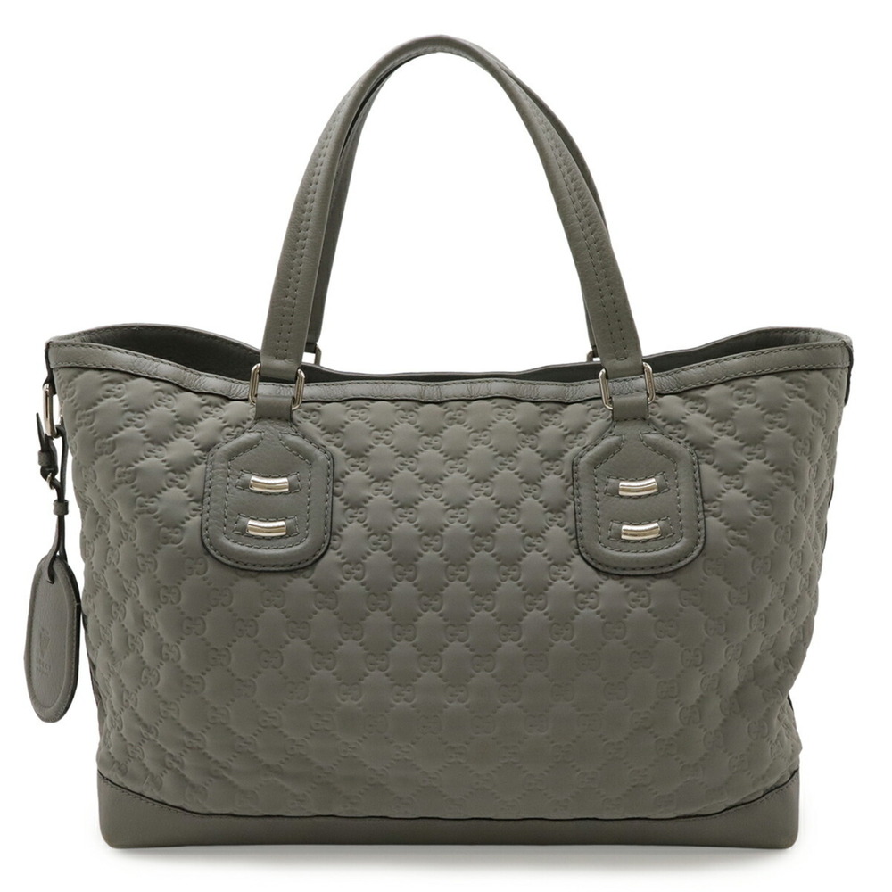 GUCCI GG Neoprene Tote Bag, Shoulder Tote, Nylon Leather, Light Gray, 241102
